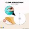 20x Clear Acrylic Round Disc Flat Ornament Blanks for DIY Crafts 1.5"
